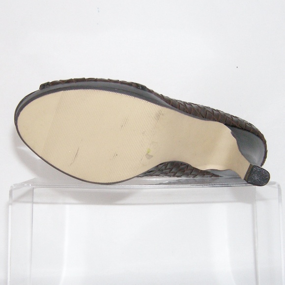 Madden Girl 'Lowla' brown weave bow platforms 8.5 - Picture 2 of 8